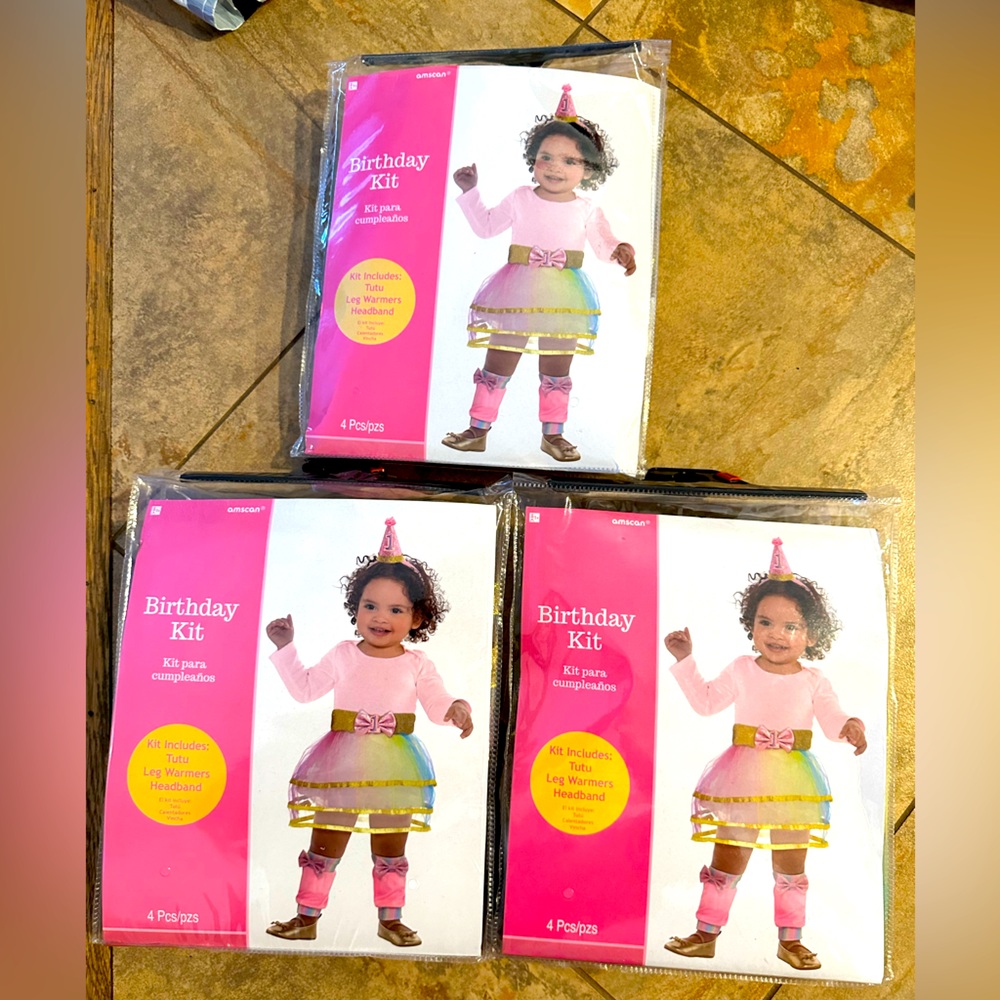 First birthday tutu set